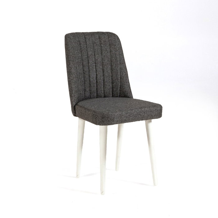 Hanah Home Sillón Vina Sandalye Antracita, Blanco